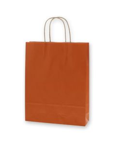ถุงกระดาษหิ้ว, ถุงใส่จี้ 25 ชิ้น, MS1, ไม่ฟอกสี, สีส้ม C