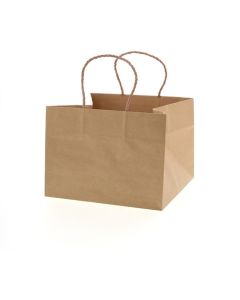 ถุงกระดาษหิ้ว P-Smooth Bag ขนาด 27-27 ไม่ฟอกขาว สีพื้น