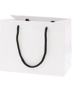 ถุงกระดาษสำหรับช้อปปิ้ง ยี่ห้อ Bright Bag ไซส์ 23-12 สีขาว (แบบด้าน)