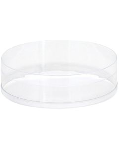 กล่องคริสตัล PVC ทรงกระบอก ขนาด 120 x 35 ซม.
