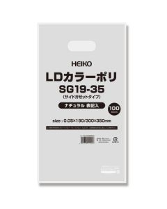 ถุงพลาสติก Lazy, LD สีโพลี, SG19-35, สีธรรมชาติ, มีเครื่องหมาย