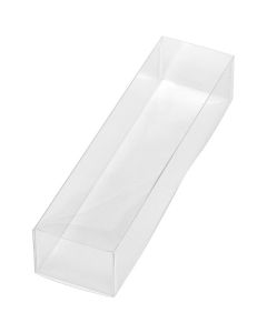 กล่องพลาสติก PET ทรงสี่เหลี่ยมผืนผ้า ขนาด 60 x 240 x 45 มม.