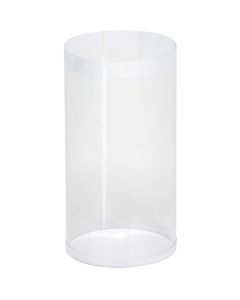 กล่องคริสตัล PVC ทรงกระบอก ขนาด 78 x 150 มม.