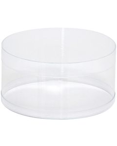 กล่องคริสตัล PVC ทรงกระบอก ขนาด 98 x 50 ซม.