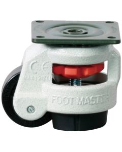 ล้อปรับระดับชนิดจานหมุน ไนลอน เส้นผ่านศูนย์กลางล้อ 63 มม.