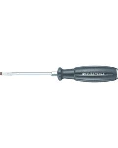 Screwdriver for Slotted Screw Ne-piece Blade and Hexagon Portion