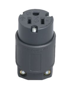 คอนเนคเตอร์ไนล่อนชนิดใบมีดแบนต่อสายดิน 2P15A125V