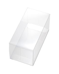 กล่องคริสตัล PVC ขนาด 57 x 57 x 114 มม. ผิวเรียบ