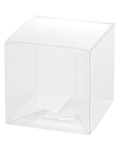 กล่องคริสตัล PVC ขนาด 60 x 60 x 60 มม. แบบเรียบ