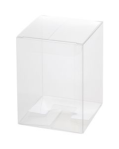 กล่องคริสตัล PVC ขนาด 80 x 80 x 110 มม. ผิวเรียบ