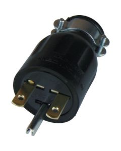 ปลั๊กยางชนิดใบมีดแบนต่อลงดิน 2P15A250V