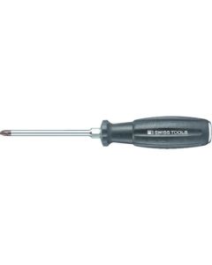 Screwdriver for Slotted Screw Ne-piece Blade and Hexagon Portion