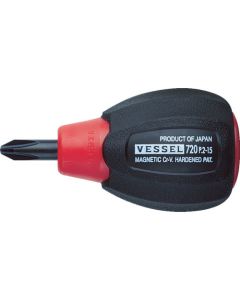 720 Cushion Grip ไขควงด้ามสั้น PH2 x 15mm