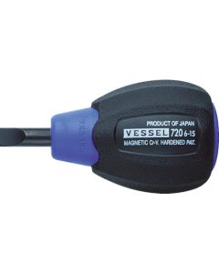 720 Cushion Grip ไขควงด้ามสั้น SL6.0 x 15mm