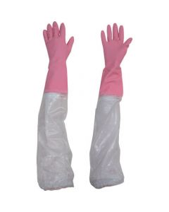 Household PVC (Thick) Gloves with Armcover