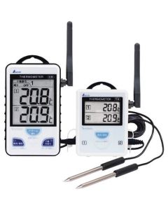 Wireless Thermometer A Maximum and Minimum Remote Twin Probe 1อัน