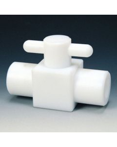 ข้อต่อท่อ (ฟลูออโรเรซิน) วาล์วบอลสองทางขนาดกะทัดรัด PTFE RC1/2 ฟลูออโรยาง