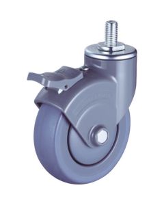 Plate Type Noise Reduction Caster  (PP wheel rubber tire)