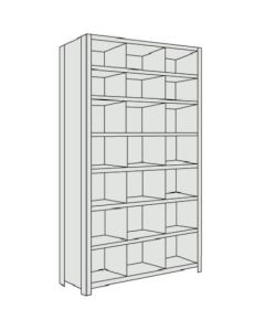 Light-Duty Shelving c/w Shelf Divider(Height:2100mm)