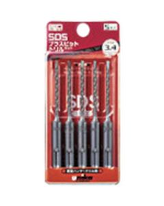 ดอกไขควง SDS Plus ขนาด 3.4 มม. ชุดละ 5 ชิ้น