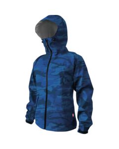 เสื้อแจ็คเก็ตผ้ายืดลายพรางสีน้ำเงิน LL