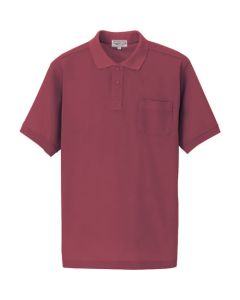 เสื้อโปโลแขนสั้น (unisex) ไวน์ M