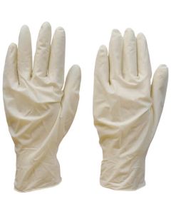 Natural Rubber Disposable Gloves กล่องละ 50แผ่น