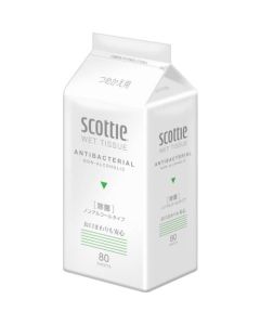 Scottie Nonalcoholic Wet Tissue 24 อัน อันละ 80 แผ่น