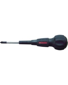 7750 ไขควงช่างไฟฟ้าแกนทะลุ ปากแบน SLit Screwdriver ปากแฉก PH1 x 100mm
