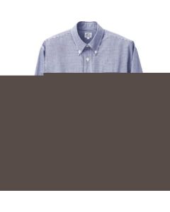 เสื้อเชิ้ตแขนยาวลายตารางหมากรุก (unisex) สีกรมท่า SS