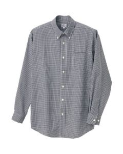 เสื้อเชิ้ตแขนยาวลายตารางหมากรุก (unisex) SS สีดำ