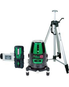 Laser Robo Green (vertical line x 4, right angle and horizontal line with ground marking point)