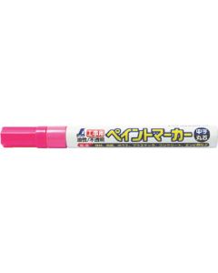 ปากกามาร์คเกอร์ สีก่อสร้าง อักษรกลาง แกนกลม สีชมพูเรืองแสง