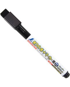 ปากกาไวท์บอร์ดพิมพ์สีดำแกนกลมพร้อมยางลบแม่เหล็ก