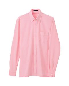เสื้อถักแขนยาวติดกระดุม (unisex) สีชมพู SS