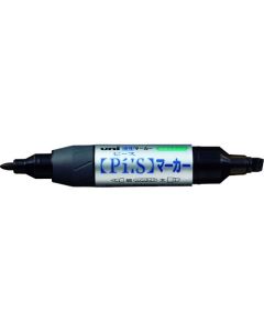ปากกามาร์คเกอร์คู่แบบน้ำมัน ปลายแหลมกลม ปลายแหลมเหลี่ยม สีดำ