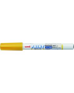 ปากกาเพ้นท์ PXA-210 หมึกแอลกอฮอล์ หัวกลม 0.8 - 1.2mm Yellow