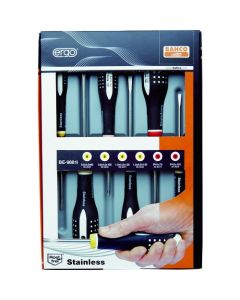 ชุดไขควง Grip Screwdriver สแตนเลสสตีล ออกแบบตามหลักสรีรศาสตร์ 6 ชิ้น (BE-8020I, 8040I เป็นต้น)