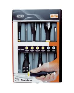ชุดไขควง Grip Screwdriver สแตนเลสสตีล ออกแบบตามหลักสรีรศาสตร์ 6 ชิ้น (BE-8020I, 8040I เป็นต้น)