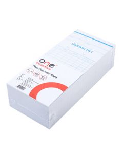 บัตรตอกเวลา ขาวฟ้า/ขาวแดง ONE AMANO