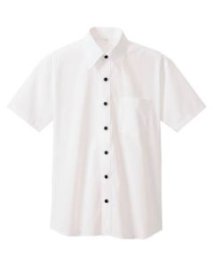 เสื้อเชิ้ตแขนสั้น (unisex) สีขาว LL