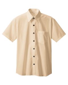เสื้อเชิ๊ตแขนสั้น (unisex) เบจ M