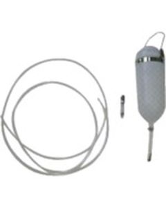 ภาชนะ CT-E1.0C1 ขนาด 1.0 ลิตร พร้อมตัวตรวจสอบแกนเดียว ขาตั้งสำหรับแขวน และท่อส่งของเหลว