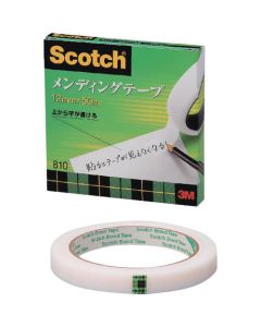 เทปกาว 12mm x 50m เส้นผ่านศูนย์กลางแกน 76mm