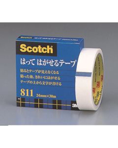 ติดแล้วลอกเทปออกได้ 24mm x 30m เส้นผ่านศูนย์กลางแกน 76mm