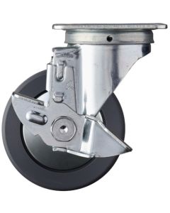 ล้อไนลอน MC แบบหมุน Hammer Swivel (ตลับลูกปืนเรเดียล) 100 มม. พร้อมตัวหยุด