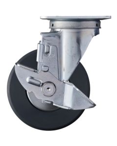 ล้อไนลอน MC แบบหมุน Hammer Swivel (ตลับลูกปืนเรเดียล) 125 มม. พร้อมตัวหยุด