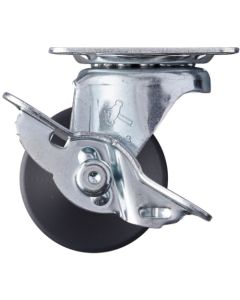 ล้อไนลอน MC แบบหมุน Hammer G Series ขนาด 50 มม. พร้อมตัวหยุด