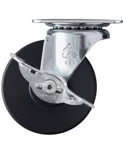 ล้อไนลอน MC แบบหมุน Hammer G Series ขนาด 75 มม. พร้อมตัวหยุด
