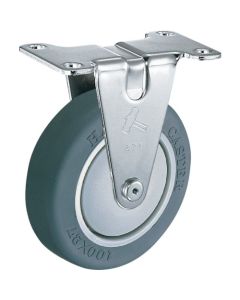 ล้อยางอีลาสโตเมอร์แบบตายตัว Hammer Fixed (ล้อ PP, ลูกปืนเรเดียล) 100 มม.
